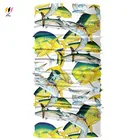 2016 fashion neck tube bandana fish print digital printing scarf tube bandana polyester North America type fish cycling bandana
