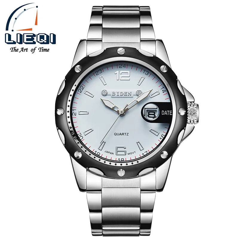 BIDEN Men Full Steel Watches Male Fashion Sports Watch Quartz Clock Military Waterproof Watch, Black;silver
BIDEN Men Full Steel Watches Male Fashion Sports Watch Quartz Clock Military Waterproof Watch, Black;silver
