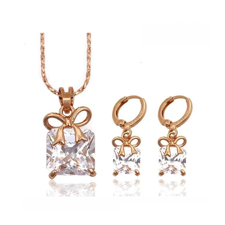 63184 Costume jewelry in Cubic zirconia jewelry, necklace jewelry earring set, rose gold color imitation jewellery
63184 Costume jewelry in Cubic zirconia jewelry, necklace jewelry earring set, rose gold color imitation jewellery