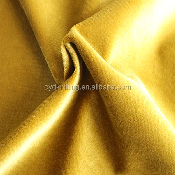 warp knitting fabric manufacturer yellow/grey/brown soft micro