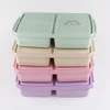 New design fashionable biodegradable compartment container plastic food box