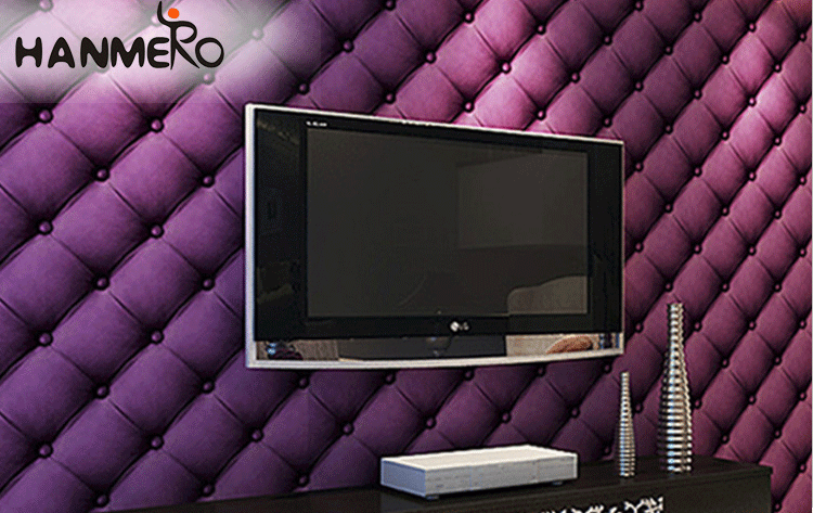 Cheap Free samples modern pure purple color wall paper wallpaper