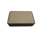 China Wholesale Fancy High-end Elegant Embossing PU Material Coffin Shape Silver Jewelry Gift Square Box With EVA Inner