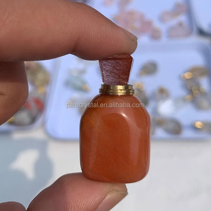natural crystal powder crystal carved perfume bottle rainbow