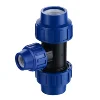 Spanish Style PP Compression Fitting HDPE Reducing Tee
