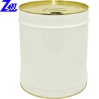 5 gallon steel drum used for solvent chemicals with finger pressed lid