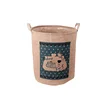 Convenient Laundry Bag Cotton And Linen Fabric Laundry Hamper For Clothes, Heavy Duty and Durable,Collapsible With Handles