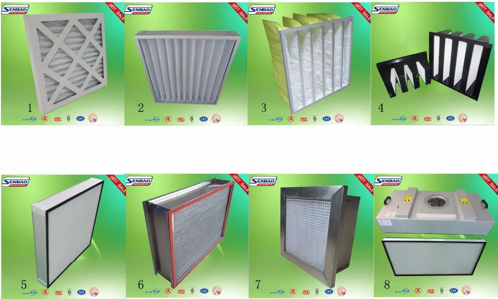 H13 H14 ULPA Air Filter/HEPA Filter for Laminar Air Flow Hoods