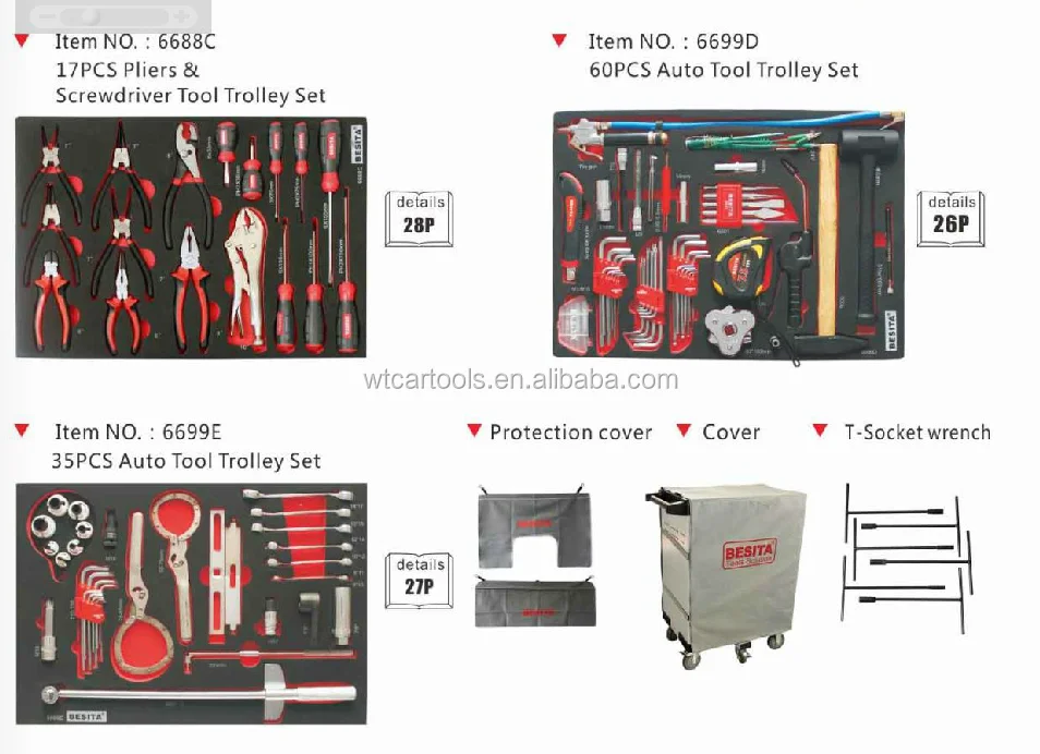 400pcs garage tool set with 8 drawers tool trolley for auto repair