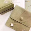 Custom Logo Luxury Microfiber Envelope faux Suede Jewelry Packaging Pouch Bag With Flap