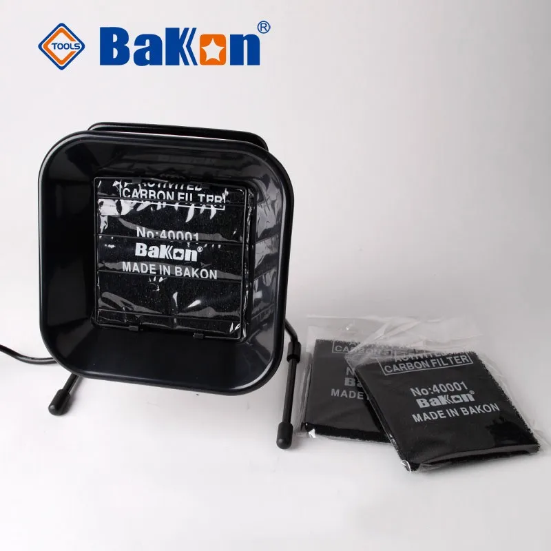 BK493 30 Вт стол Тип Портативный пайки ОУР дым абсорбер с Активная картонная коробка фильтр