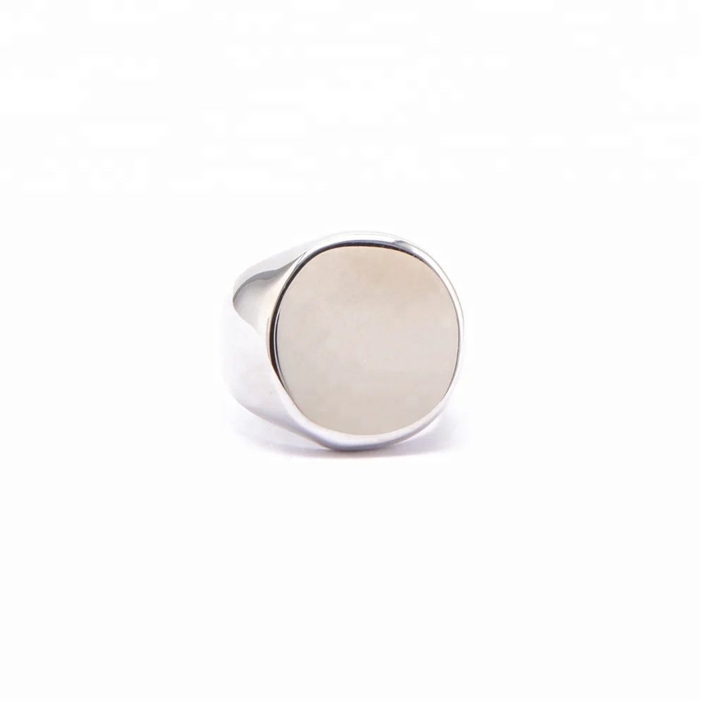 Personalized stainless steel silver engraved signet rings for men and women, Stainless steel color
Personalized stainless steel silver engraved signet rings for men and women, Stainless steel color