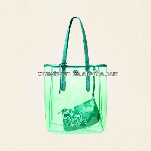 Candy Colorful Clear Large Tote Beach Shopping Bag