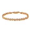 76159 fashion jewelry for women 18k gold girls new fashion heart shape stone bracelets
