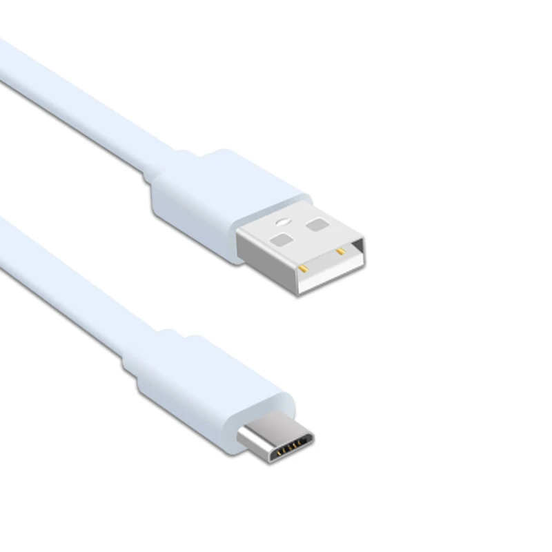flexible flat fast charging data android phone USB charger micro USB cable - ANKUX.COM
