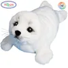 D449 White Twinkle Harp Seal Stuffed Plush Soft Natural Sea Animal Baby Toy Plush Seal
