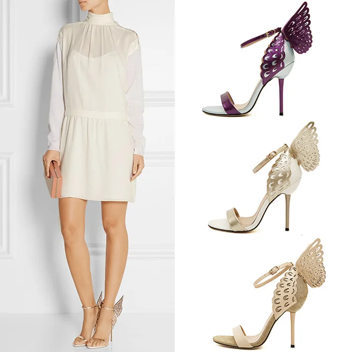 2018 NEW Style Summer European American Fashion Sandals Elegant Woman Party Shoes Ladies wings Stiletto High Heel Shoes
2018 NEW Style Summer European American Fashion Sandals Elegant Woman Party Shoes Ladies wings Stiletto High Heel Shoes