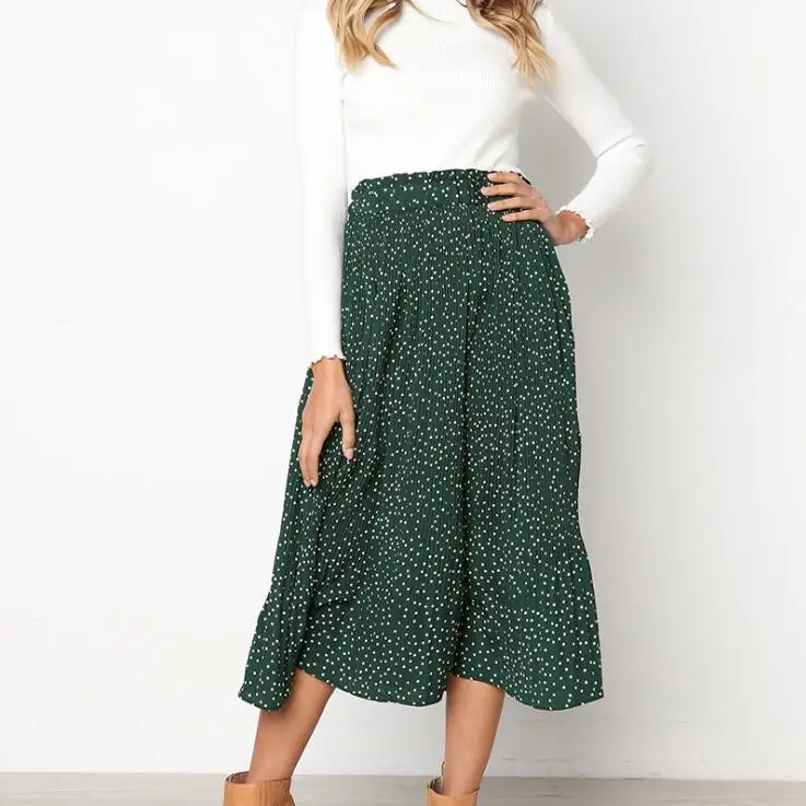 Floral print high waist long pleated skirt Women holiday beach summer bohemian loose ladies skirts female Y11747
Floral print high waist long pleated skirt Women holiday beach summer bohemian loose ladies skirts female Y11747