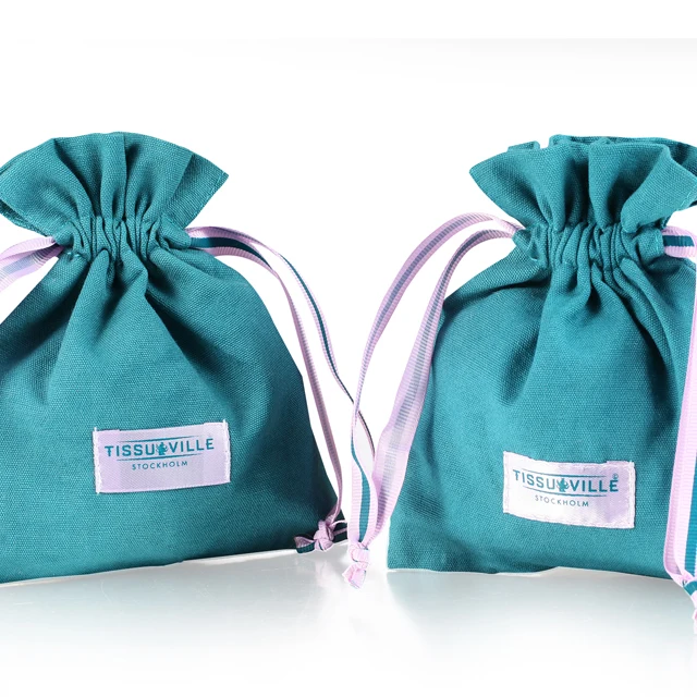 wholesale canvas cotton muslin bags with drawstring gift