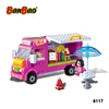 BanBao 6117 Snack Car Educational Plastic Building Blocks Girl Toys Gift