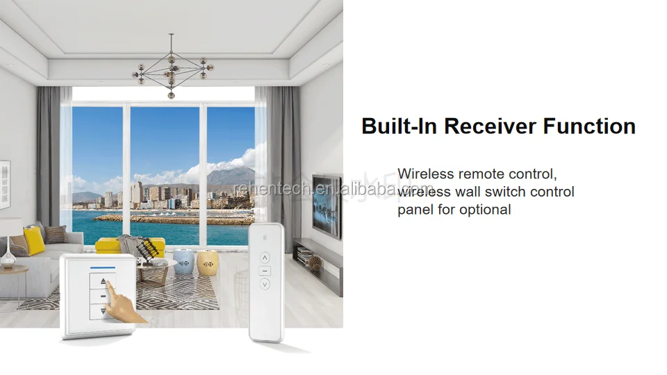 Motorized electric wifi curtain motor wireless smart curtain with rail track support customised logo - ANKUX.COM