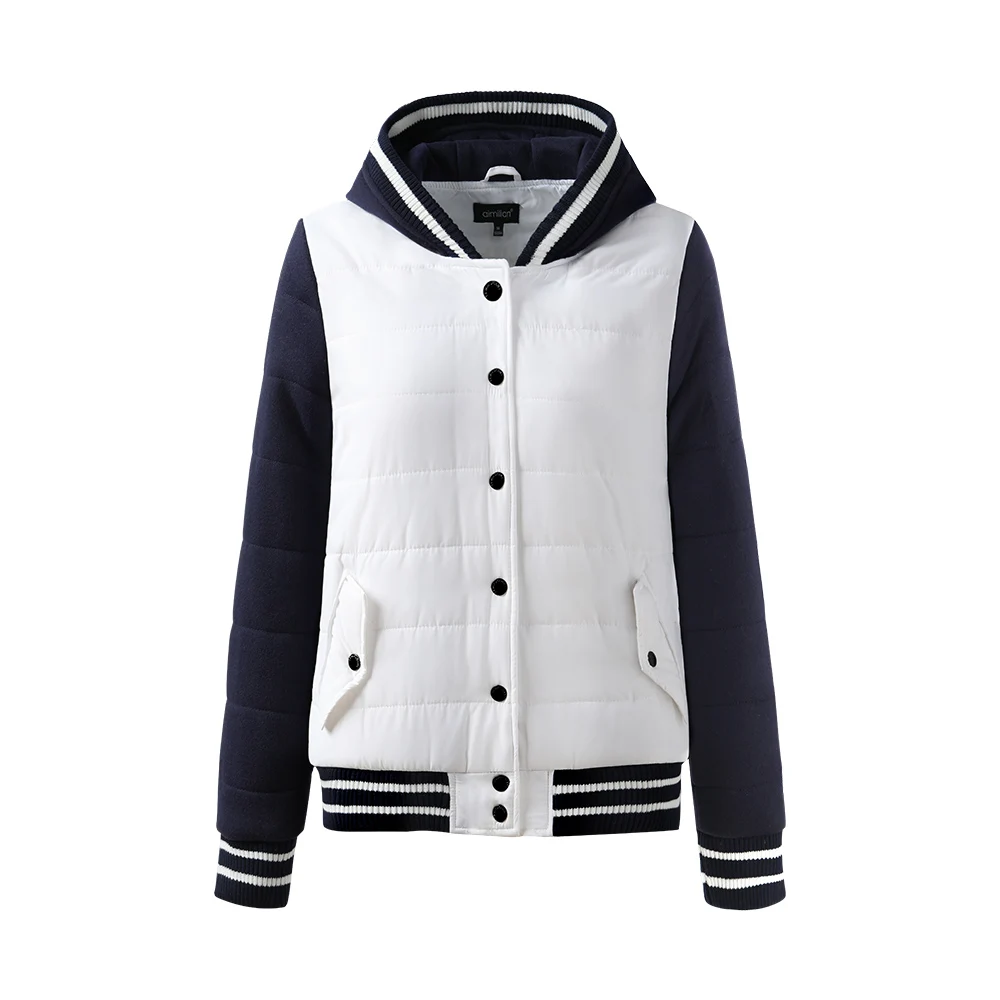 OEM wholesale custom different color hoodie baseball track uniforms varisty letterman jacket for women, Customized color
OEM wholesale custom different color hoodie baseball track uniforms varisty letterman jacket for women, Customized color