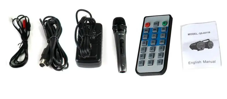 Outside Extra Big Loud Bass Stage Wireless Speaker with 6.5'' Speaker Driver Microphone Remote Control High Quality Sound - ANKUX.COM