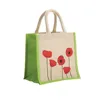 Eco friendly custom picture of jute sack fiber bag for storage