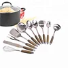 Widely Used 10 Piece Cooking Tools Turner Skimmer Fork Soup Ladle Stainless Steel Kitchen Utensils Set