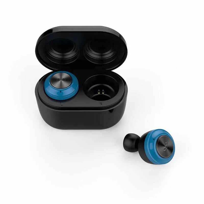 Built-in Portable mini charging case BT 5.0 earbuds button type in pocket blue tooth earphone - ANKUX.COM