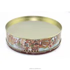 Factory Directly sale customize designed metal Chirstmas round cookie tin box