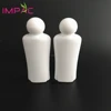 Woman shape white PET plastic bottle 50ml travel cosmetic use