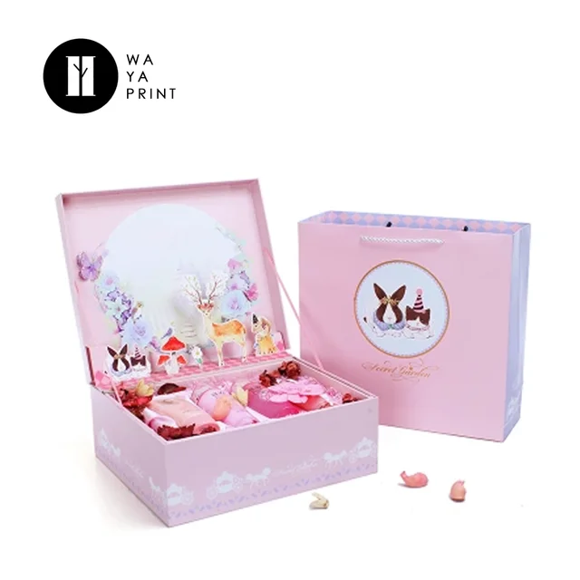 2018 christmas holiday gift paper packaging cap box