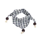 Spring new children's scarf casual lattice triangle fashion head scarf