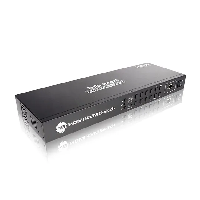 Apoio Hub USB/Teclado/Mouse 4 K Switcher KVM Switch HDMI 16x1 Transmiss&atilde;o de V&iacute;deo - ANKUX.COM