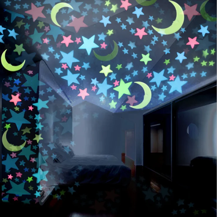 Yiiwu cheap wholesale eco-friendly mixed colors PP material kids bedroom wall luminous stars stickers
Yiiwu cheap wholesale eco-friendly mixed colors PP material kids bedroom wall luminous stars stickers