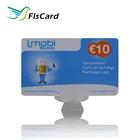 High Quality Glossy Surface Laminated Black Barcode Recharge Card For Mobile Phone