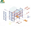 Warehouse storage US teardrop pallet flow racking system from China supplier