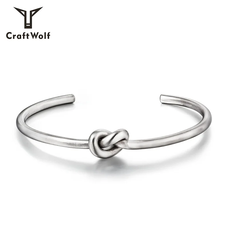 Craft Wolf Fashion Women Men Jewelry Stainless Steel Truelove Knot Cuff Bracelet On Wedding, Gold, rose gold, old silver, steel
Craft Wolf Fashion Women Men Jewelry Stainless Steel Truelove Knot Cuff Bracelet On Wedding, Gold, rose gold, old silver, steel