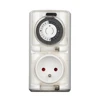 outdoor waterproof timer french plug mechanical timer socket
