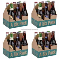 Folding Corrugated Paper Beer Bottle Box