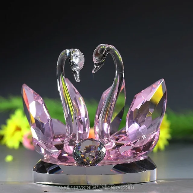 gifts delicate crafts products multicolor swan style crystal