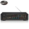 High fidelity stereo dynamic amplifier karaoke customer logo USB FM radio and bluetooth signal 2 channel amplifier