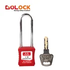 Good Lock MK-G76S Industrial Dustproof Hardened 6MM Diameter Differ &Master76mm long Steel Shackle KA Safety Padlock