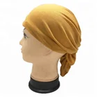 New Unisex Fitted Solid Tied Head Wrap Breathable Mesh Bandana