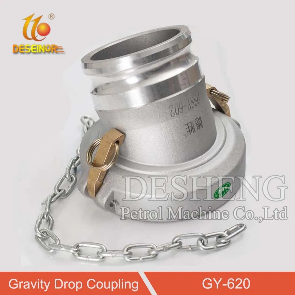 4" Aluminum API Gravity Drop Coupler Anti siphon