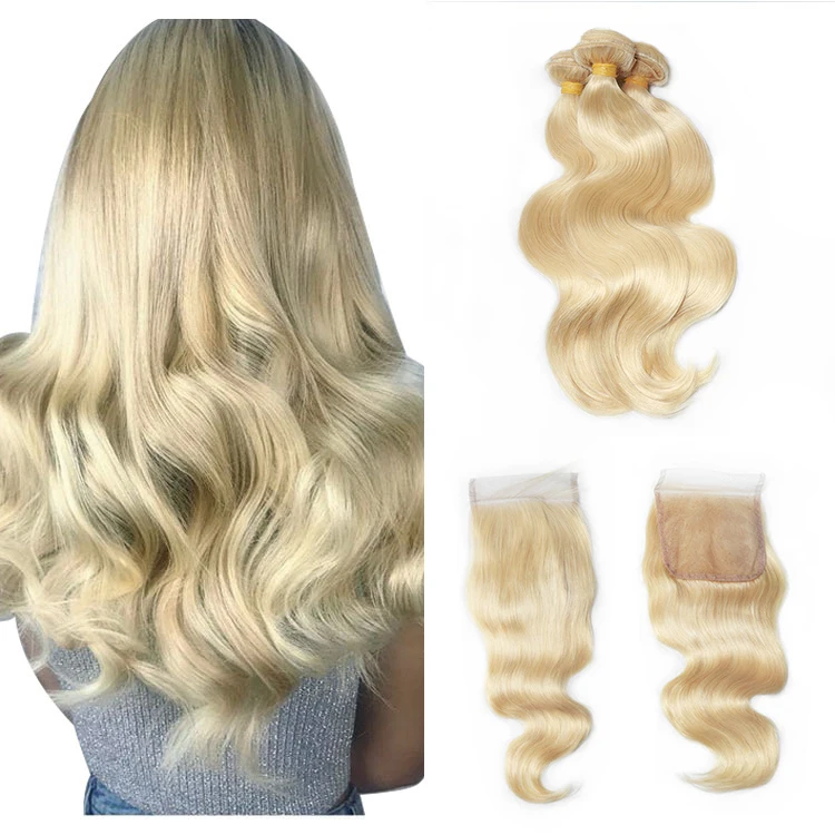 XBL Hot Selling 613 Color Body Wave Remy Human Hair Bundles 1/2/3 PCS 10-26 Inch Hair Extension Free Shipping, Blonde 613
XBL Hot Selling 613 Color Body Wave Remy Human Hair Bundles 1/2/3 PCS 10-26 Inch Hair Extension Free Shipping, Blonde 613