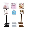 A3 Size Adjustable Poster Display Stand With Snap Frame cosmetic display stand