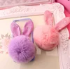 Autumn and winter new handmade children's rabbit hair ball rabbit ears DIY accessories princess bow headdress shoes flower mater