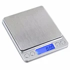 2000g/0.1g high precision jewelry digital kitchen scale 3kg big food diet weight slim stainless steel electronic scales